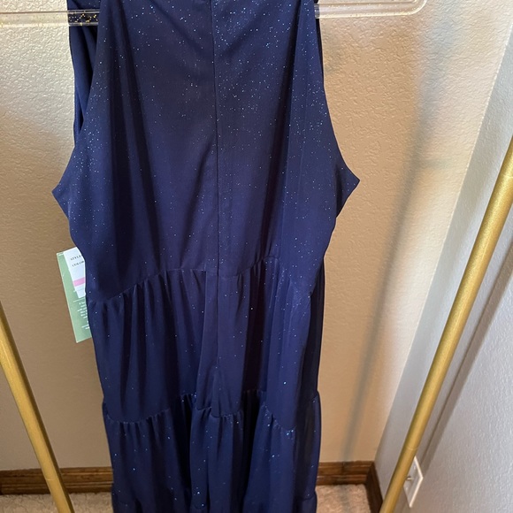 NWT Sparkly Blue Formal or Semi Formal Dress Size 10 - Picture 5 of 10